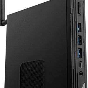 Auch der leicht voluminösere PRO DP10 13M lässt sich per VESA-Halterung an die Hinterseite eines kompatiblen Monitors anbringen.(Bild:  MSI)