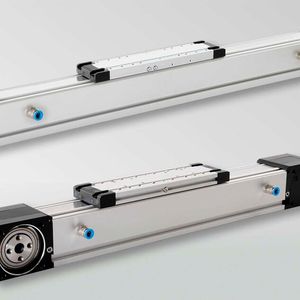 Die spindel- und zahnriemengetriebene Lineareinheiten der Baureihe RK Duoline Clean sind für Reinräume der weltweit gültigen ISO-Klassen 1 bis 5 zertifiziert (Bild:  RK Rose+Krieger)