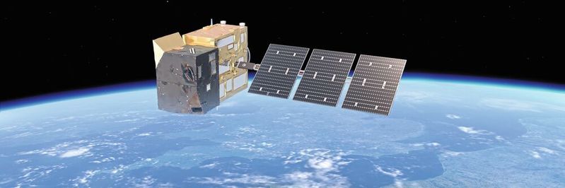 Mit den neuen CO2M-Satelliten erhält die EU eine unabhängige Datengrundlage, um Klimapolitik zu überprüfen und Fortschritte bei der Dekarbonisierung Europas aufzuzeigen.(Bild:  ESA)