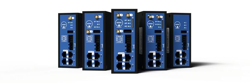 Die neue X-Serie von HOOC bietet neben dem VPN-Fernzugriff eine RS485-Schnittstelle für Modbus/RTU, kombinierte WAN/Lan-Ports, vier I/Os sowie LTE/Mobilfunk-Anbindung.(Bild:  HOOC)