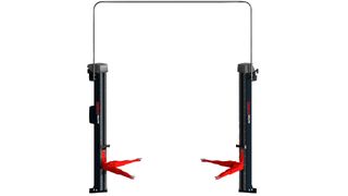 Die „Maestro 2.35 Premium“ ist eine klassische Zweisäulen-Hebebühne mit einer Traglast von 3,5 Tonnen.  (Bild: Autopstenhoj)