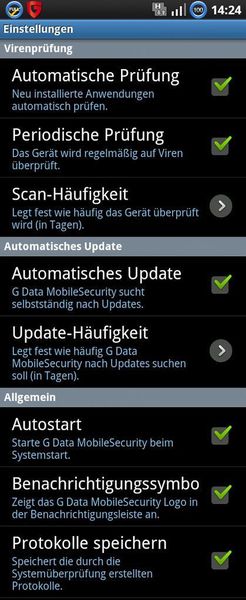 Nach dem Start der App kann man über die Menütaste des Smartphones die Einstellungen aufrufen, die eine Automatisierung aller wichtigen Vorgänge erlauben. (Archiv: Vogel Business Media)