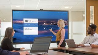 Der moderne Arbeitsplatz benötigt Lösungen für eine virtuelle Zusammenarbeit. (Clevertouch)