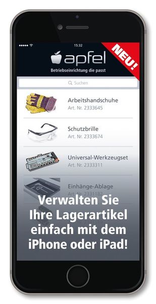 Die neue Lagerverwaltungs-App bietet unter anderem die Funktion der Fotodokumentation. (Apfel)