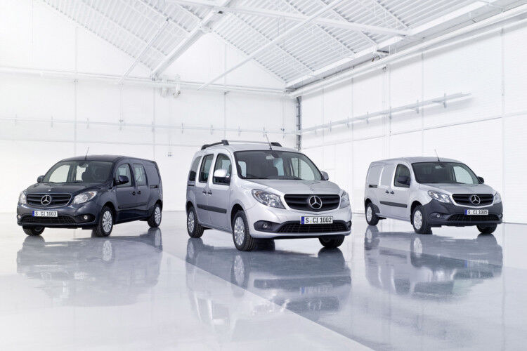 Der Citan wird in drei Längen und den drei Varianten Kastenwagen, Mixto und Kombi angeboten. (Daimler)