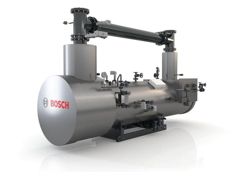 Prozesswärme erzeugen: Der neue, modular aufgebaute Abhitzekessel von Bosch. (Bild: Bosch / Ehemann Lutz (TT-FB/SLI-MKT))