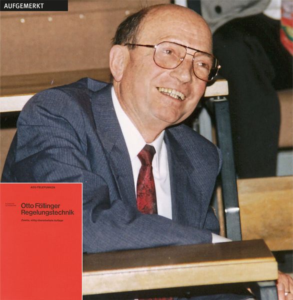 Das Standardwerk der Regelungstechnik: Seine Passion war die Lehre. Und Bekanntheit und Beliebtheit in seinem Fachgebiet wurden Otto Föllinger durch seine besonderen didaktischen Fähigkeiten und sein hervorragend gestaltetes Lehrmaterial zuteil. Insbesondere sein 1972 veröffentlichtes Grundlagenbuch „Regelungstechnik“ ist hierzulande noch immer das Standardwerk. Ehemalige Studenten, inzwischen mit eigener Professur, halten sein Buch mit jeder Auflage bis heute auf aktuellem Stand. Otto Föllinger wurde in Hanau geboren, verlebte seine Jugend in Dortmund, studierte Mathematik und Physik in Frankfurt und lehrte schließlich an der Universität Karlsruhe. Nachdem  Prof. Dr. rer. nat. Dr.-Ing. E. h. Otto Föllinger 1965 dem Ruf zum Leiter des Instituts für Regelungs- und Steuerungssysteme (IRS) der Elektrotechnischen Fakultät der Universität Karlsruhe folgte, arbeitete er dort wissenschaftlich bis zur Emeritierung 1990 und war sodann erster Leiter des Karlsruher Institut für Technologie (KIT). Er verstarb 1999 im Alter von nur 73 Jahren. (KU) (Bild: KIT)