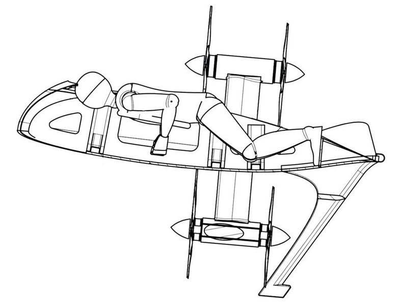 Die fliegende Position ist nicht jedermanns Sache.  (Zeva Aero)