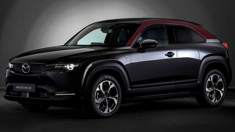 Mazda bringt den MX-30 mit Reichweitenverlängerung durch einen Verbrenner auf den Markt.  (Bild: Mazda)