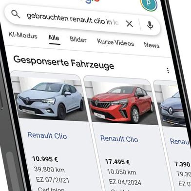 Die Google Vehicle Ads werden im regionalen Umfeld des Autohauses ausgespielt. (Bild: © MR Vector  - stock.adobe.com; Car Union)