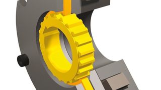 Die federdruckbetätigte Sicherheitsbremse ROBA-servostop gestattet eine Verzehnfachung der Lastmassenverhältnisse gegenüber Permanentmagnetbremsen. (Bild: Chr. Mayr)