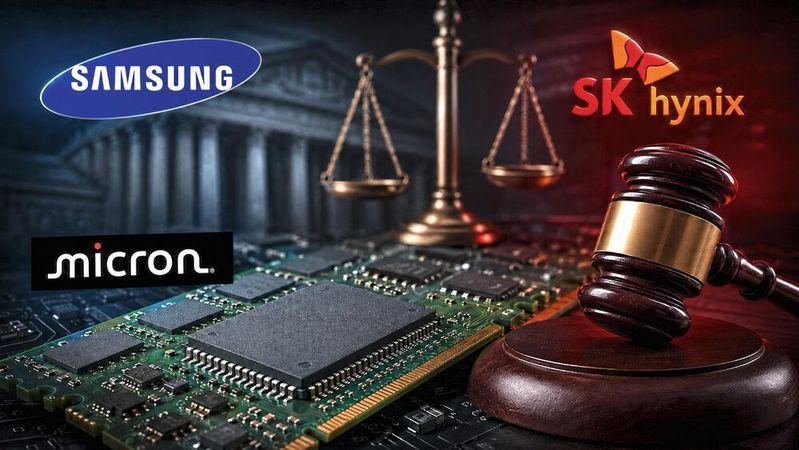 Haben Samsung, Sk Hynix und Micron ihre dominierende Stellung im Speichermarkt genutzt, um DRAM-Vorräte künstlich zu verknappen und damit stark ansteigende Preise zu rechtfertigen? In Kalifornien haben Verbraucher diesen Vorwurf erhoben und deswegen ein kartellrechtliches Verfahren per Sammelklage angestoßen.(Bild:  Dall-E / KI-generiert)