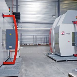 Weimat produziert auf den beiden baugleichen Tiefbohr-Fräszentren vom Typ TFZ 2L-1000 komplexe Formbauteile und Aufbauten für die Luft- und Raumfahrt und die Automotive-Industrie.