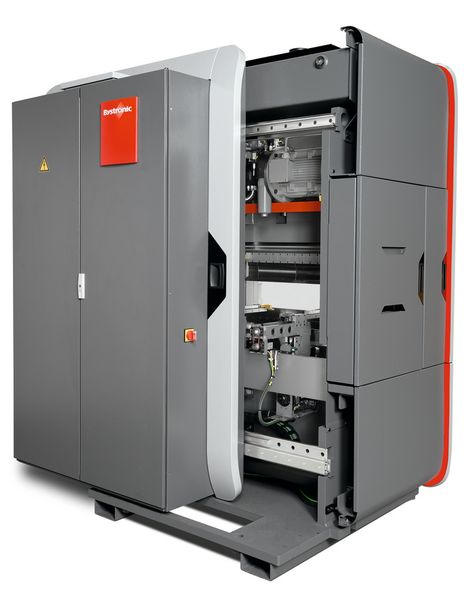 Impressionen von der Abkantmaschine Xpert 40. (Bild: Bystronic)