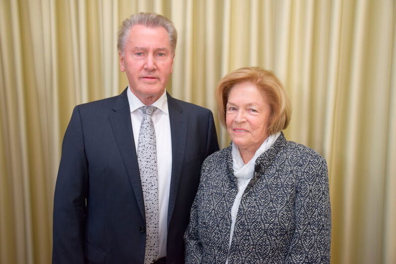 ZKF-Ehrenpräsident Heinz Wiedler und seine Frau Roswitha. (Wenz)