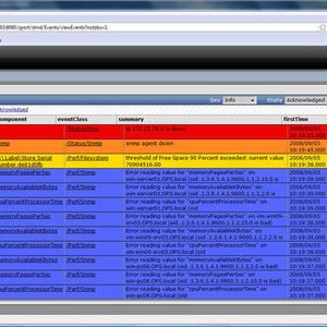 Netzwerküberwachung mit Zenoss Core: zur schnelleren Identifikation hebt die Eventliste wichtige Probleme farblich hervor. (Archiv: Vogel Business Media)