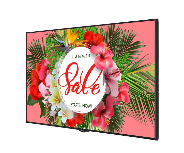 TD-Q3-Serie von Toshiba soll Inhalte dauerhaft und besonders hell wiedergeben – ohne externen Media-Player. (Toshiba)