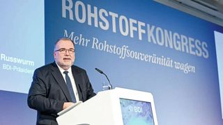BDI-Präsident Siegfried Russwurm fordert eine Rohstoffsouveränität für Deutschland. (Bild: BDI/Christian Kruppa)