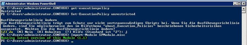 Konfigurieren der PowerShell-Ausführungsrichtlinie. (Archiv: Vogel Business Media)