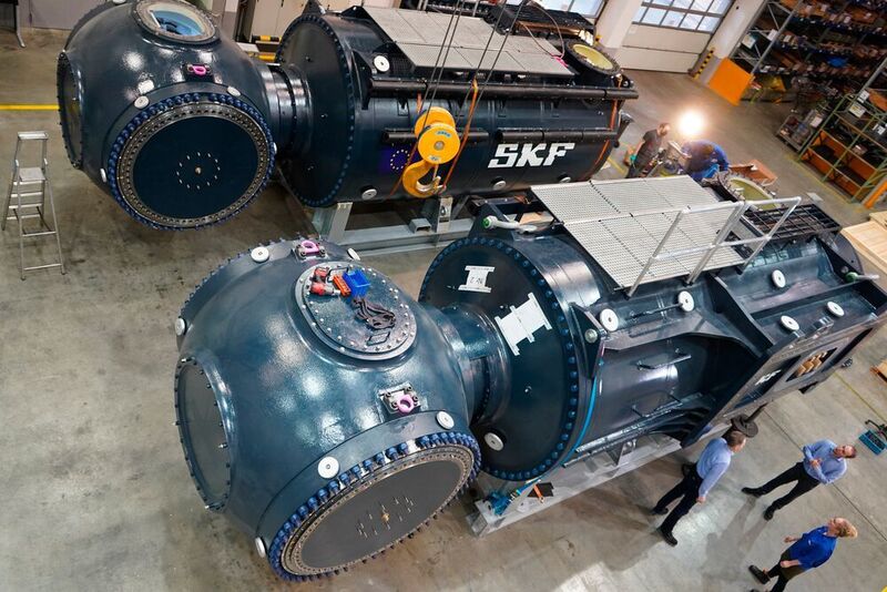 Der Antriebsstrang der Turbine stammt von SKF. (SKF)