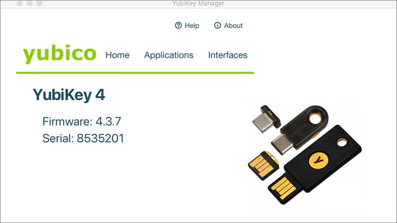 Aktuell gibt es eine Sicherheitslücke beim YubiKey Manager. Updates stehen zur Verfügung. (Bild:  Yubico)