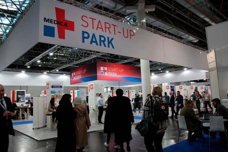 50 Start-ups waren Teil des diesjährigen Start-up Parks auf der Medica.  (Bild: Breunig – VCG)