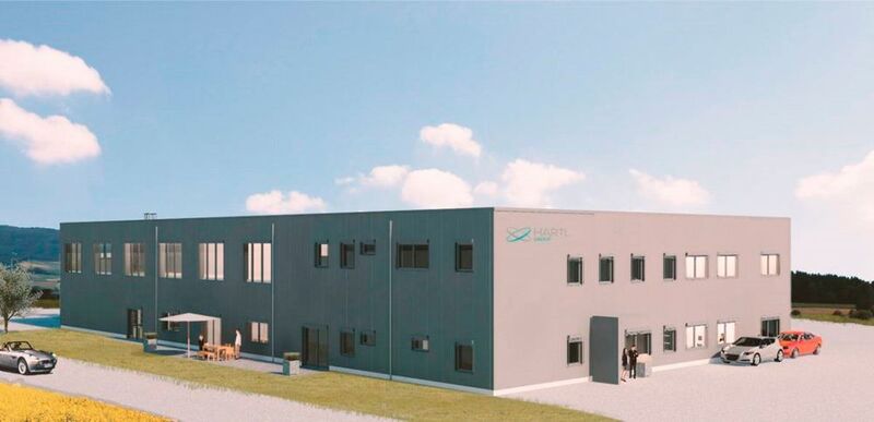 Der Entwurf des neuen Hartl-Rechenzentrums in 3D (Hartl Group)