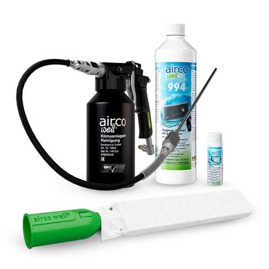 
Die neuen Startersets enthalten den Hygiene-Reiniger für die Klimaanlage und die Pollenfilterbox, eine Druckbecherpistole mit Sonde, um die gesamte Lamellenstruktur gründlich durchzuspülen, sowie das Reinigungstool für die Pollenfilterbox. (Bild: Tunap)