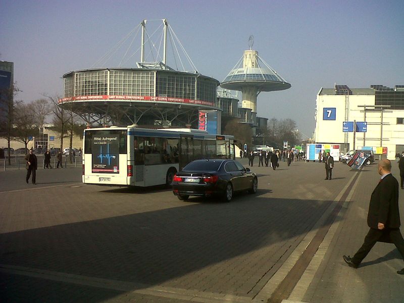 CeBIT 2011: Sonne in Hannover, eine echte Seltenheit. (Bild: fka)