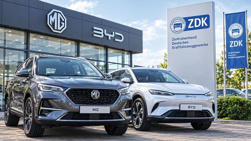 Die neu gegegründeten Händlerverbände der asiatischen Automarken MG und BYD sind Mitglieder im ZDK.(Bild:  KI-generiert)