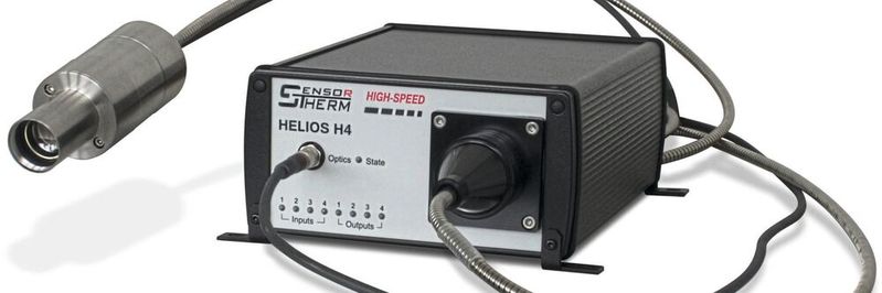 Das Helios H4 Pyrometer ermöglicht präzise Echtzeitregelung der Schmelzbadtemperatur im LPBF-Prozess.(Bild:  Sensortherm GmbH)