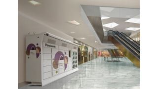 Linkst steht er! Der Smartlocker von Panasonic. Mit ihm werde der Warenversand demnächst auch in Europa rund um die Uhr und einfach machbar. In anderen Teilen der Welt werde er bereits sehr geschätzt – nicht nur von den Kunden, auch von den Betreibern. (ninever)