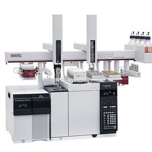 Abb.2: Vergleichbare Gerstel-Multi-Purpose-Sampler (MPS) in unterschiedlichen Ausführungen, als Single-Rail und Dual-Head-Version (vergleichbar dem Dual-Rail-Sampler), wie sie von Laura Yun Wang et al. zur automatisierten Analyse von Phospholipid-Fettsäuren aus menschlichem Blutplasma eingesetzt werden. 
