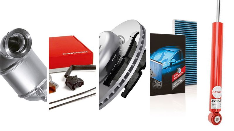 (Bild:  Walker / Herth+Buss / TMD Friction / Bosch / Koni)