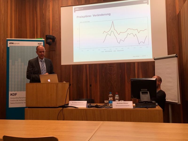 Die Geschäftslage soll sich laut KOF-Umfrage bessern - Brexit hinterlässt dagegen keine Unsicherheit. (Sergio Caré)