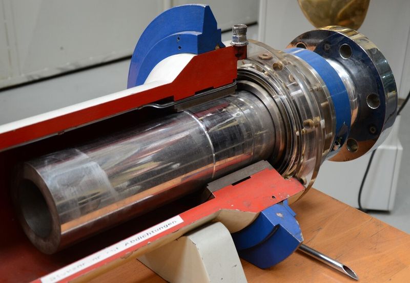 In der Fertigung von SKF Blohm + Voss Industries: Modell einer Propellerwelle. (Bild: Michel)