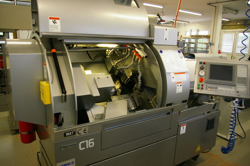 Atelier KCK Sàrl à Colombier: Citizen C16, un tour automatique pouvant accueillir 22 outils sur 2 broches. (Image MSM - JR Gonthier)