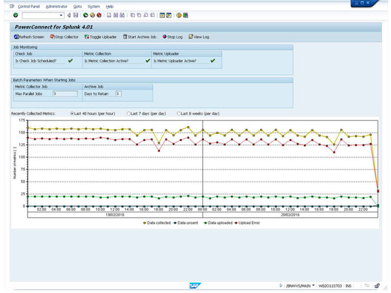 Ein Bildschirmfoto von PowerConnect for SAP (BNW Consulting)
