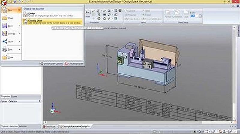 DesignSpark Mechanical Drawing: Kostenpflichtiges Zusatzmodul  (Bild: RS Components)