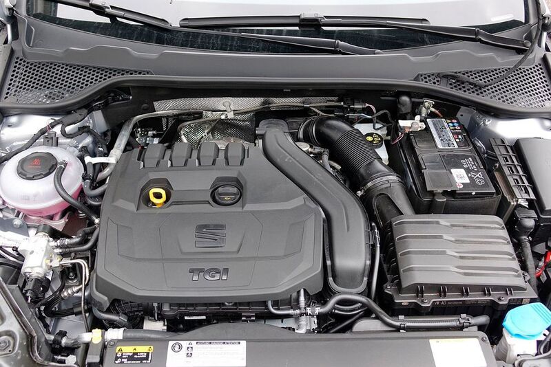 Kuz vor Ende seines Lebenszyklus hat der Seat Leon TGI noch einmal einen neuen Motor bekommen, einen 1,5-Liter-Vierzylinder mit 96 kW/130 PS. (Jan Rosenow/»kfz-betrieb«)