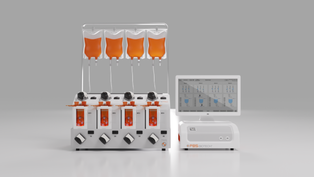 Die «MiniPRO»-Plattform mit Rockwell-Steuerung für die industrielle Automatisierung ermöglicht die parallele Entwicklung von Prozessen und bildet die Grundlage für einen reibungslosen Übergang zur kommerziellen Herstellung von Zelltherapien.(Bild:  Rockwell Automation / PBS Biotech)