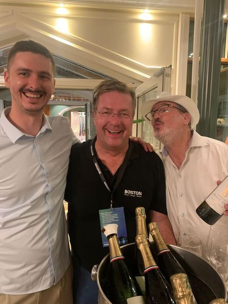 Andreas Hansen (m., Boston) ist bester Laune an diesem erfolgreichen Tag. (Bild: Vogel IT-Medien GmbH)