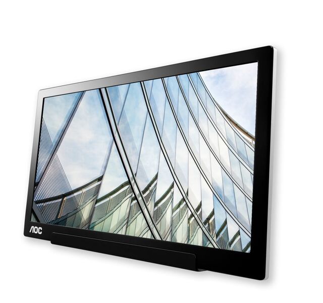 Das 15,6-Zoll-IPS-Panel liefert die Full-HD-Auflösung zudem bietet der AOC I1601FWUX eine Auto-Pivot-Funktion. (AOC)