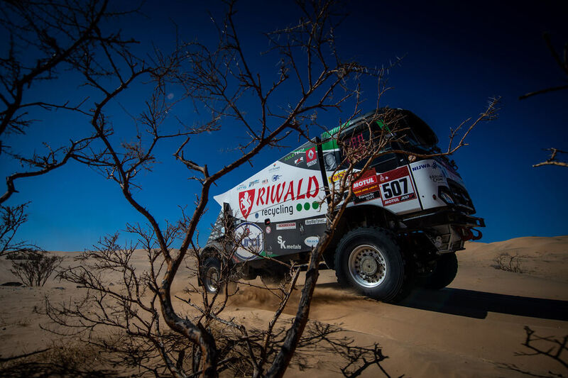 Mit E-Power durch die Dünen: der Truck Renault C460 Hybrid des Riwald-Teams bei der Rally Dakar (Duda Bairros)