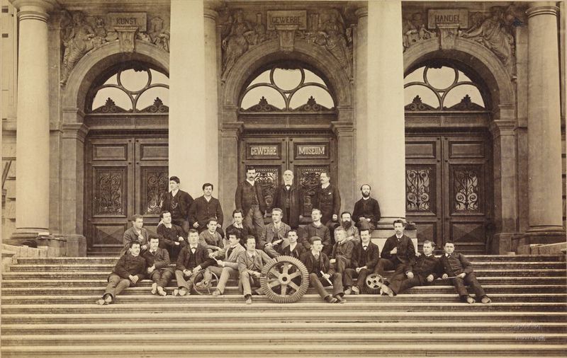 Gruppenbild Maschinenbau, 1892 (Bild: Winterthurer Bibliotheken, Sammlung Winterthur)