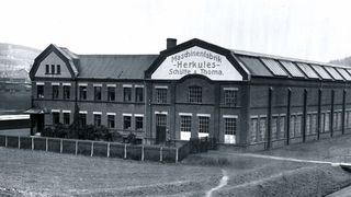 Bereits in den Anfangsjahren konnte die Maschinenfabrik Herkules ein repräsentatives Firmengebäude vorweisen.  (Bild: Herkules Group)