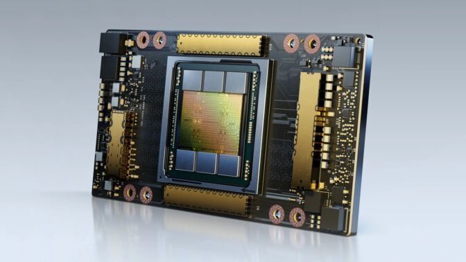 Die A100 Tensor Core GPU von Nvidia. (Nvidia)