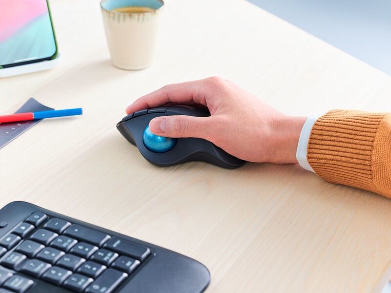 Alternative zur herkömmlichen Maus: Die M575 Wireless Trackball Mouse for Business.  (Logitech)