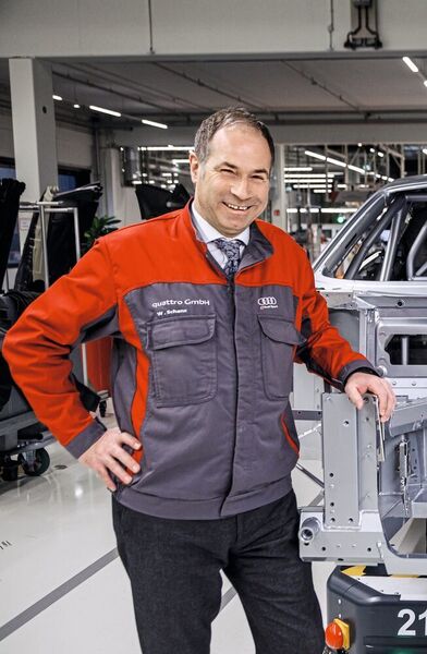 Wolfgang Schanz, Leiter Produktion Audi Sport: „Wir sind gut vernetzt mit den Porsche-Kollegen.“ (Matt Stark/Audi)