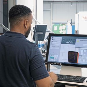 Schnelle und präzise Messergebnisse dank intuitiver Bedienung: Die Microvision-Software ermöglicht ein bedienerunabhängiges, schnelles und exaktes Messen sowie Einstellen der Werkzeuge. (Bild:  Haimer)